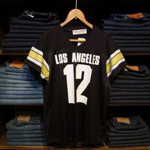 Project Social T XS Los Angeles 12 Mesh Tee Jersey V-Neck Short Sleeves